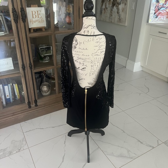 Express/Expression Elegant Black Dress - Picture 4 of 4